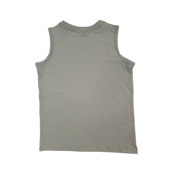 Super Mario Boys Tank Top Sleeveless Shirt Gray With Mario & Yoshi Print Size 5- - Picture 2 of 3